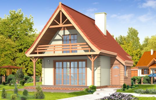 House plan Cottage - front visualization