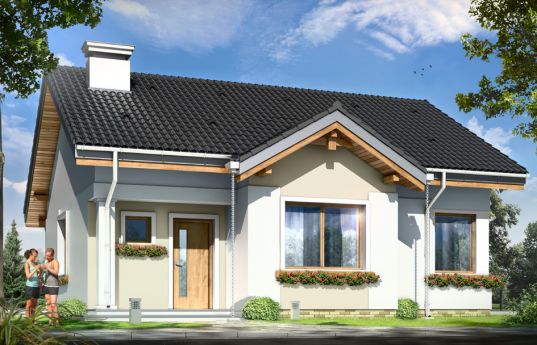 House plan Cypisek - front visualization