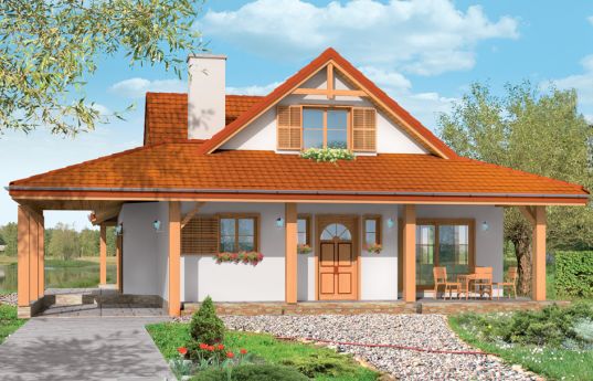 House plan Heron - front visualization