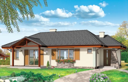 House plan D05 - front visualization