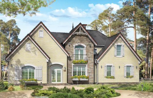 House plan Dallas - front visualization