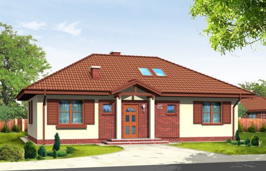 House plan Dominik - front visualization