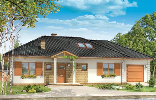 House plan Dominik 2 - front visualization