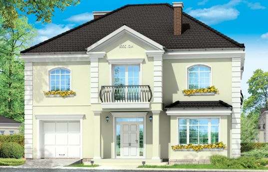House plan Elegant - front visualization