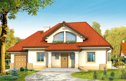House plan Favorite - front visualization