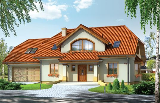 House plan Focus 2 - front visualization