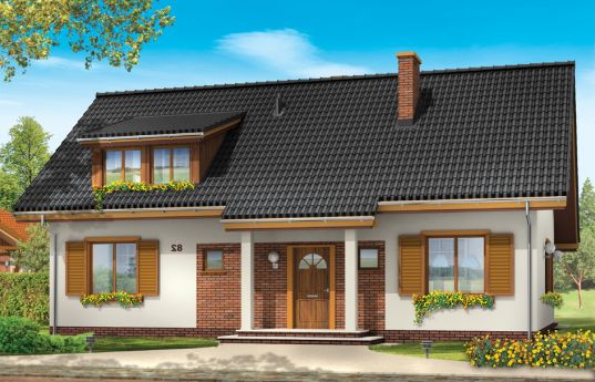 House plan Fraszka - front visualization