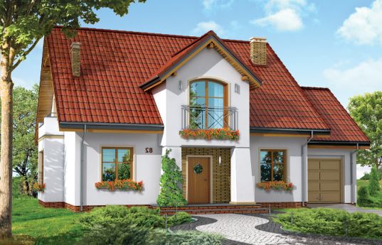 House plan Gagatek - front visualization