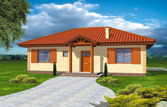 House plan Like a dream - front visualization