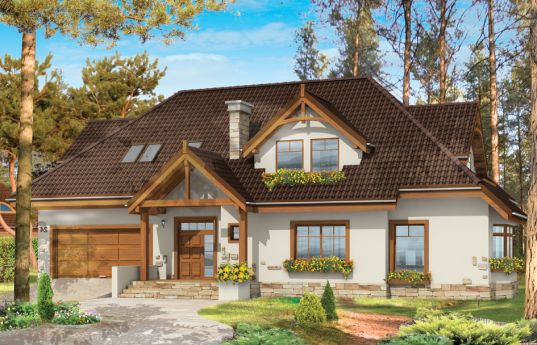 House plan Ash tree - front visualization