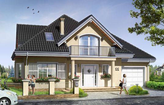 House plan Julka 2 - front visualization