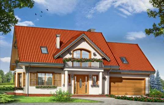 House plan Julka 3 - front visualization