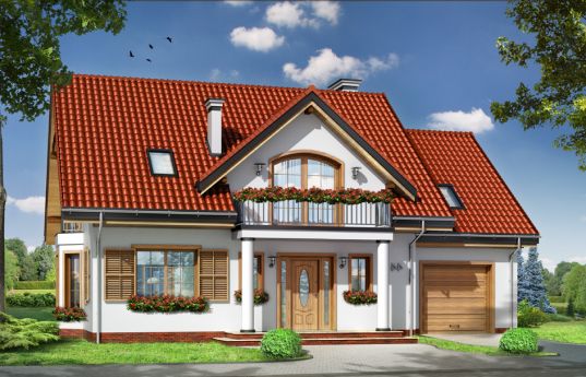House plan Julka 4 - front visualization
