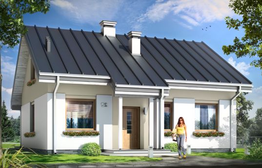 House plan Kajtek - front visualization