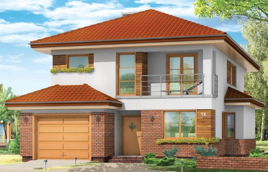 House plan  Cassiopeia - front visualization