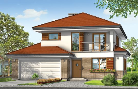 House plan Cassiopeia 3 - front visualization