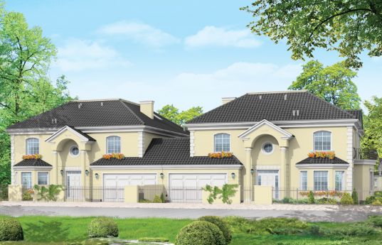 House plan Komorow - front visualization