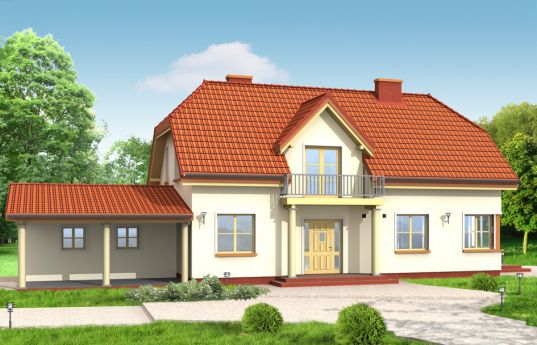 House plan Christopher - front visualization