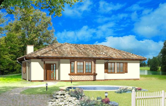 House plan Kujawiak - front visualization