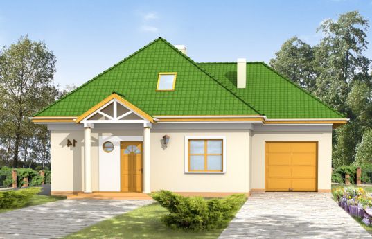 House plan Mazurek 2 - front visualization
