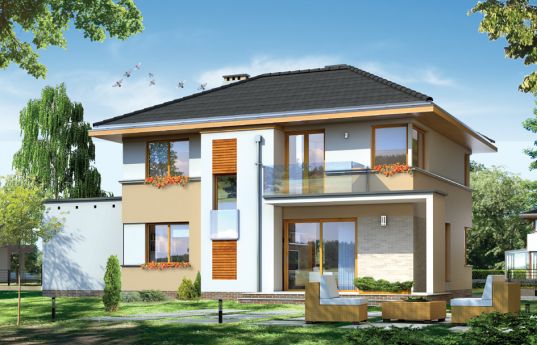 House plan Small - rear visualization 