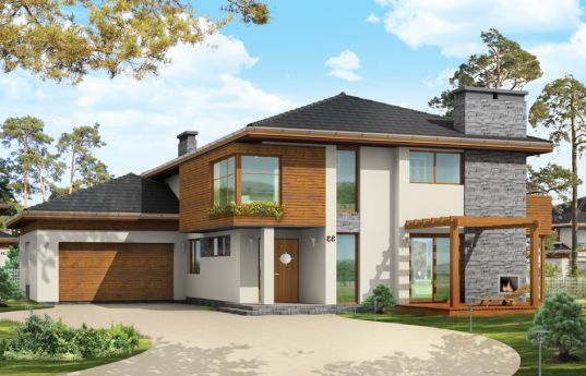 House plan Southerly - front visualization