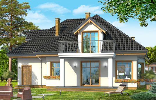 House plan Primus - front visualization 