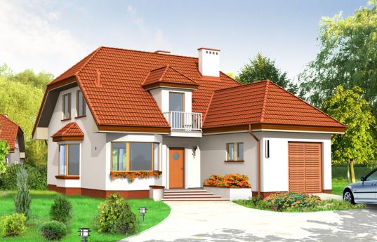 House plan Cozy - front visualization