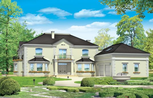 House plan Regent - front visualization 