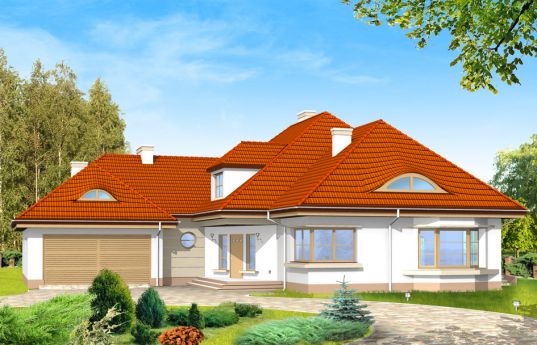 House plan Residence - front visualization 