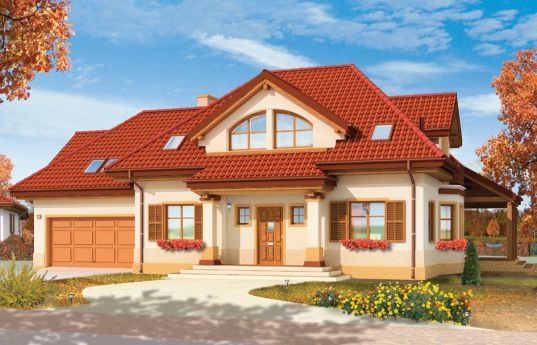 House plan Ruby - front visualization 