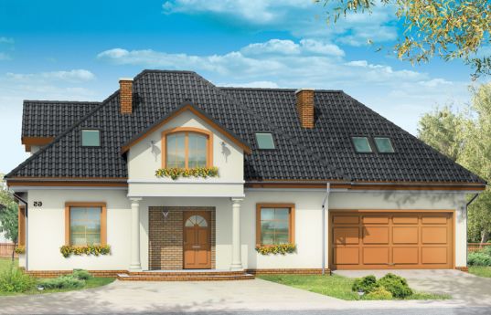 House plan  Saga 3 - front visualization 