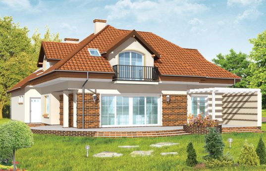 House plan Abode - rear visualization