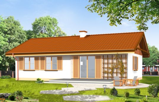 House plan Sunny - rear visualization