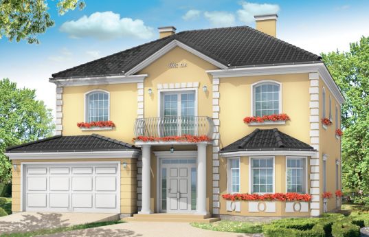 House plan Stylish - front visualization