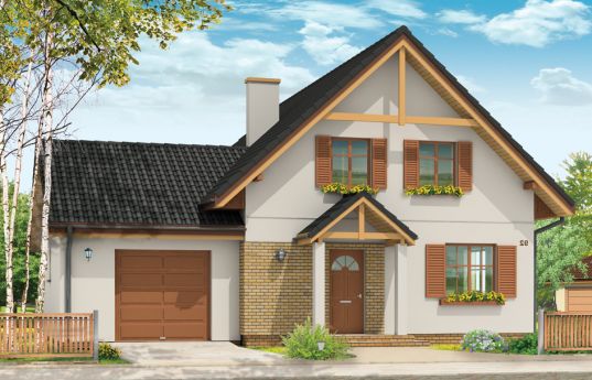 House plan Sylwia - front visualization
