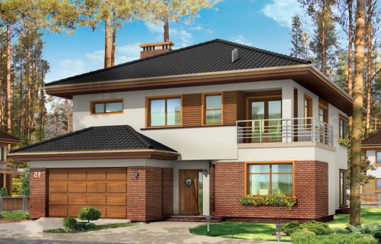 House plan Topaz - front visualization