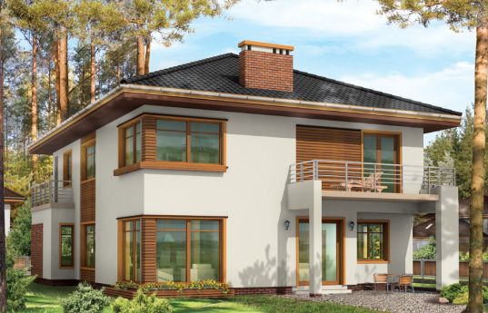 House plan Topaz - rear visualization