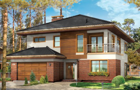 House plan Topaz 2 - front visualization