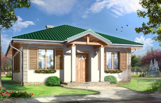 House plan Tyke - front visualization