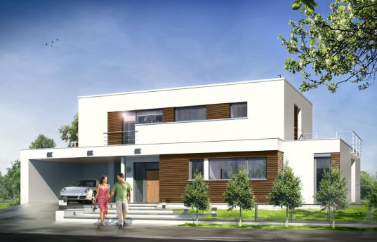 House plan Villa l' Azur - front visualization 