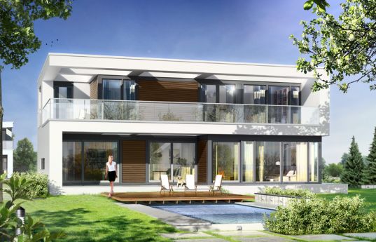 House plan Villa sunny - rear visualization 