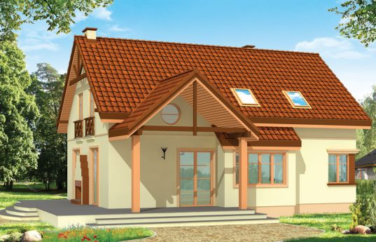 House plan Spring - front visualization