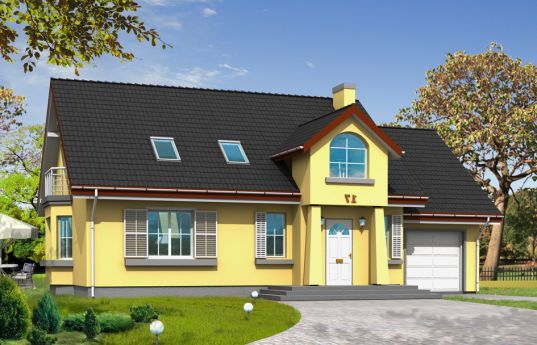 House plan Natty 2 - front visualization 