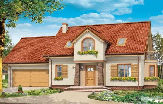 House plan Natty 5- front visualization 