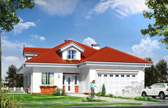 House plan Aphrodite - front visualization