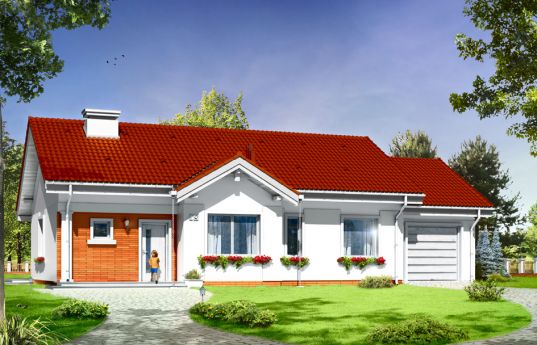 House plan Cypisek 4 - front visualization