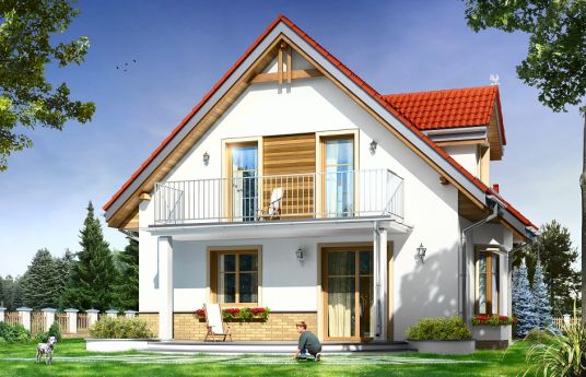 House plan Michalina - rear visualization
