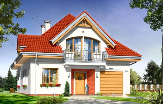 House plan Veronika - front visualization 