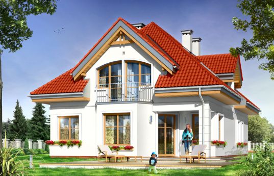 House plan Veronika - rear visualization